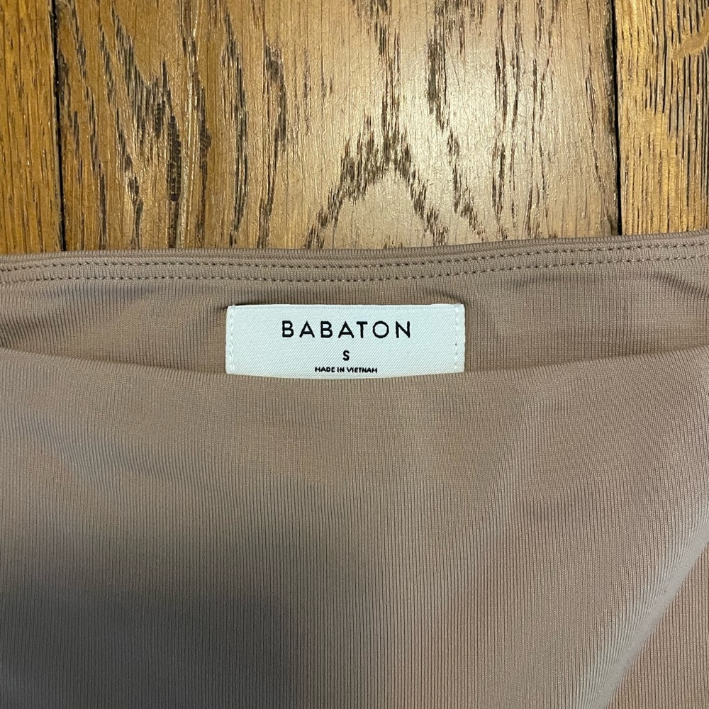 Nude/light brown Artizia Babaton bodysuit.
